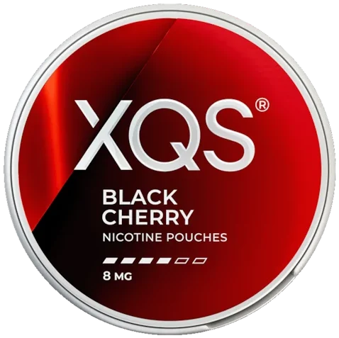 XQS Black Cherry 8mg nikotinpåsar med smak av svarta körsbär