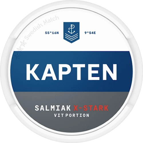 Kapten Vit Salmiak Extra Stark