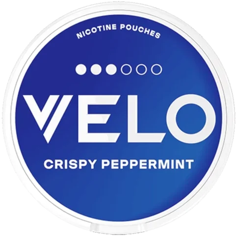 VELO Crispy Peppermint dosa – vitt snus med pepparmint och mynta, 10 mg