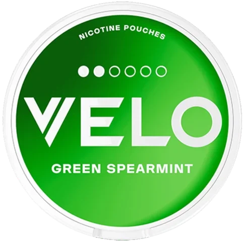 VELO Green Spearmint dosa – vitt snus med mint och mentol, 6 mg