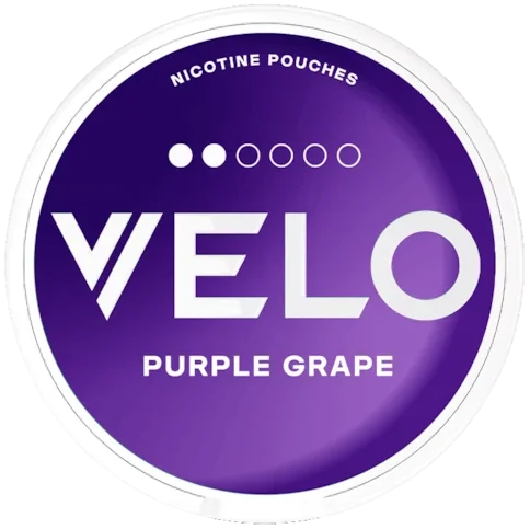 VELO Purple Grape Mini dosa – vitt snus med druvsmak, 6 mg