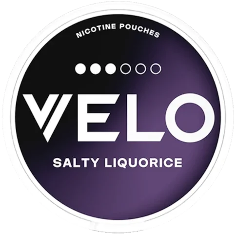 VELO Salty Liquorice dosa – vitt snus med lakrits, 10 mg
