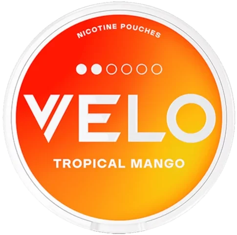 VELO Tropical Mango dosa – vitt snus med mangosmak, 6 mg