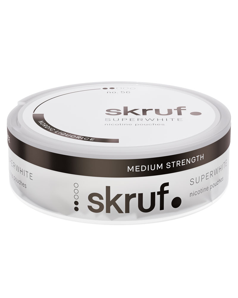 Skruf Superwhite no. 56 Nordic Liquorice Medium Strength - Bild 4