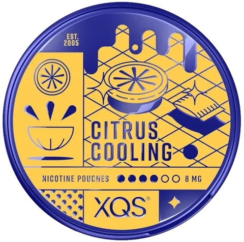 XQS Citrus Cooling 8mg nikotinpåsar med frisk och svalkande citrussmak