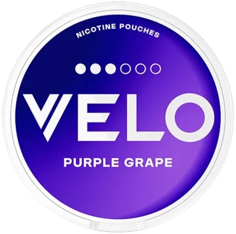 VELO Purple Grape dosa – vitt snus med druvsmak, 10 mg