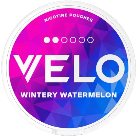 VELO Wintery Watermelon Mini dosa – vitt snus med vattenmelon och mint, 6 mg