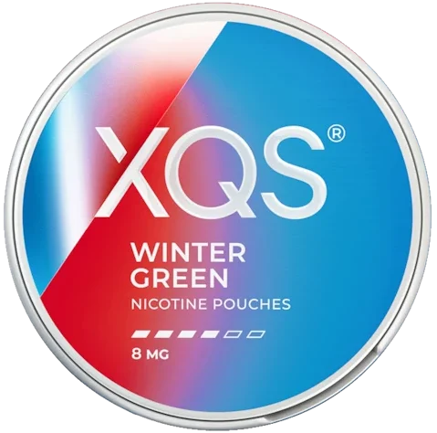 XQS Wintergreen 8mg nikotinpåsar med frisk och svalkande wintergreensmak