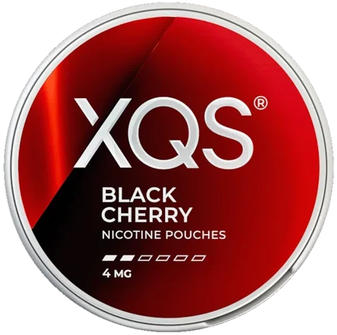 XQS Black Cherry 4mg nikotinpåsar med smak av svarta körsbär