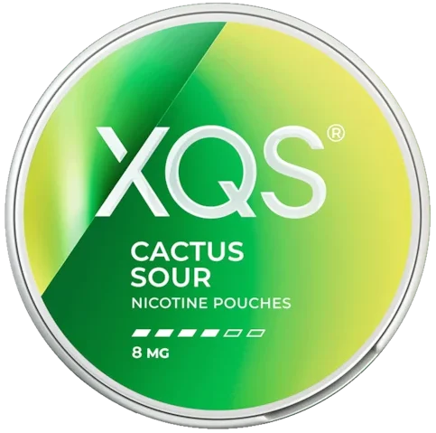XQS Cactus Sour 8mg nikotinpåsar med syrlig smak av kaktus
