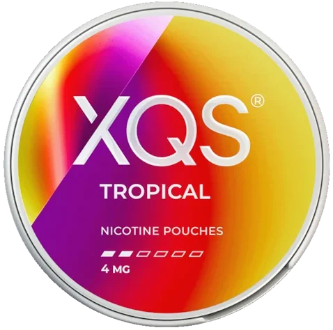 XQS Tropical 4mg nikotinpåsar med smak av tropiska frukter