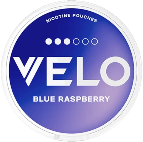 VELO Blue Raspberry dosa – vitt snus med blåbär och hallon, 8 mg