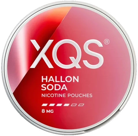 XQS Hallonsoda 8mg nikotinpåsar med smak av hallonsoda