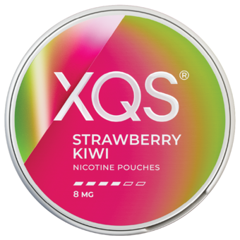 XQS Strawberry Kiwi 8mg nikotinpåsar med smak av jordgubb och kiwi