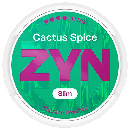 ZYN Cactus Spice Slim 11mg nikotinpåsar med smak av kaktus, lime och chili