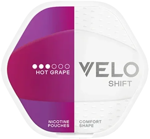VELO SHIFT Hot Grape 8 mg – sexkantig dosa