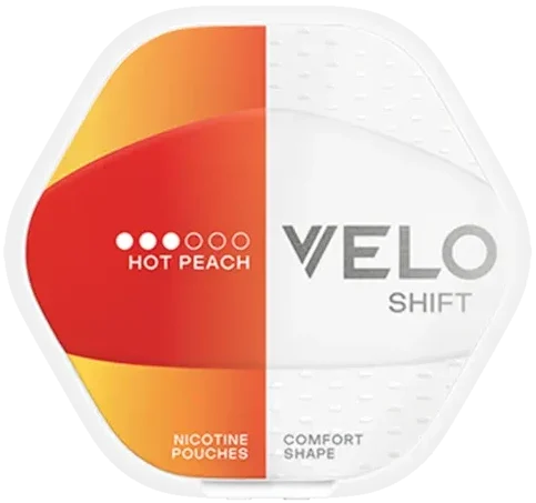 VELO SHIFT Hot Peach 8 mg – sexkantig dosa