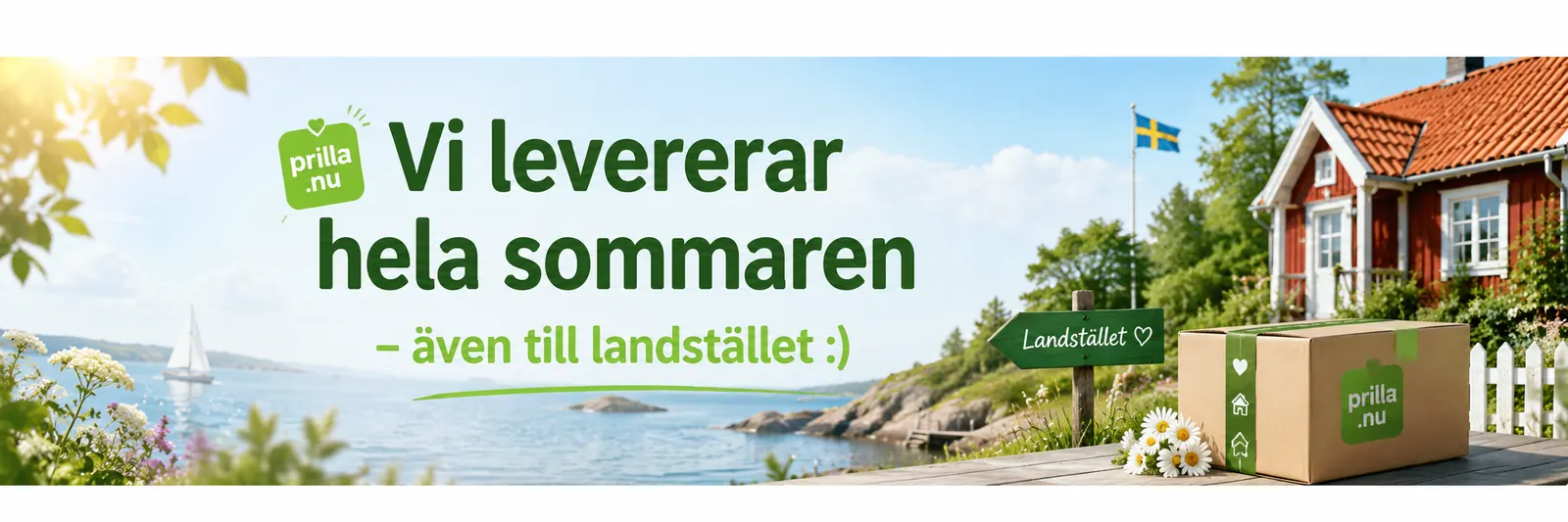 Vi levererar hela sommaren – även till landstället