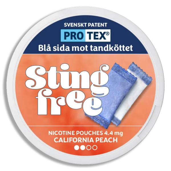 Stingfree California Peach nikotinpåsar