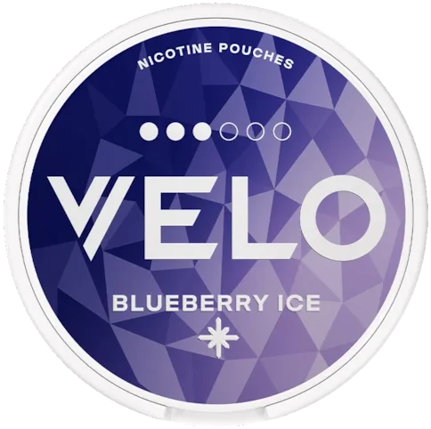VELO Blueberry Ice vitt snus med blåbärssmak