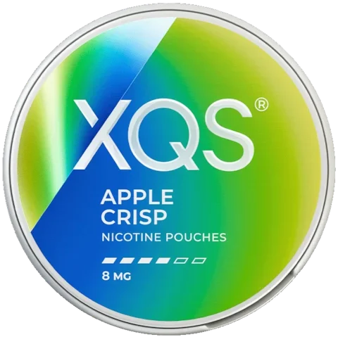 XQS Apple Crisp 8mg nikotinpåsar med frisk och krispig äppelsmak