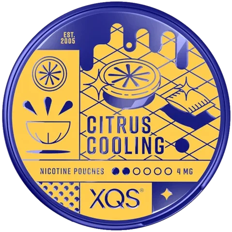 XQS Citrus Cooling 4mg nikotinpåsar med frisk och svalkande citrussmak