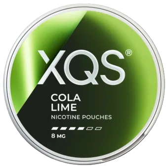 XQS Cola Lime 8mg nikotinpåsar med smak av cola och lime