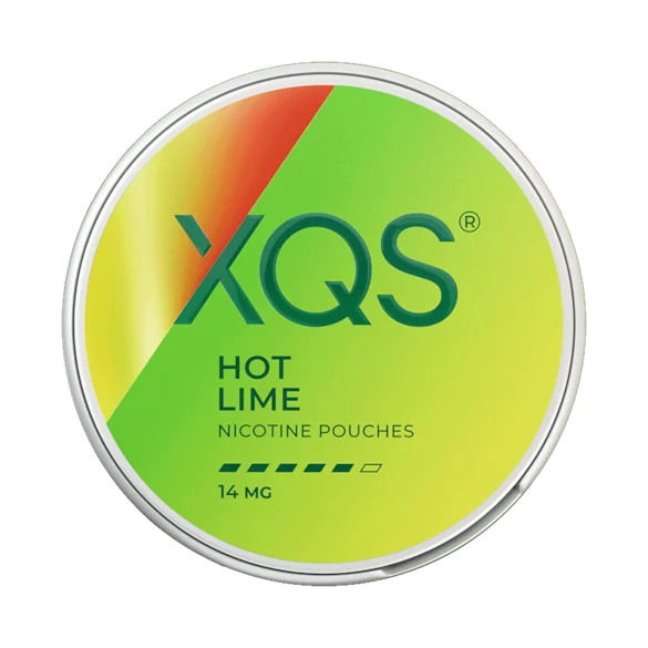 XQS Hot Lime 14mg nikotinpåsar med syrlig lime och het avslutning