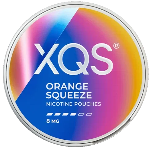 XQS Orange Squeeze 8mg nikotinpåsar med frisk och saftig apelsinsmak