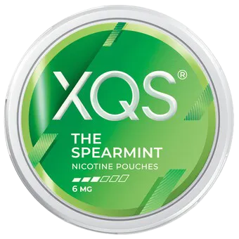 XQS The Spearmint 6mg nikotinpåsar med frisk smak av grönmynta