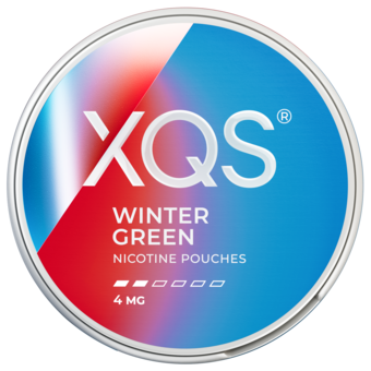 XQS Wintergreen 4mg nikotinpåsar med frisk och svalkande wintergreensmak