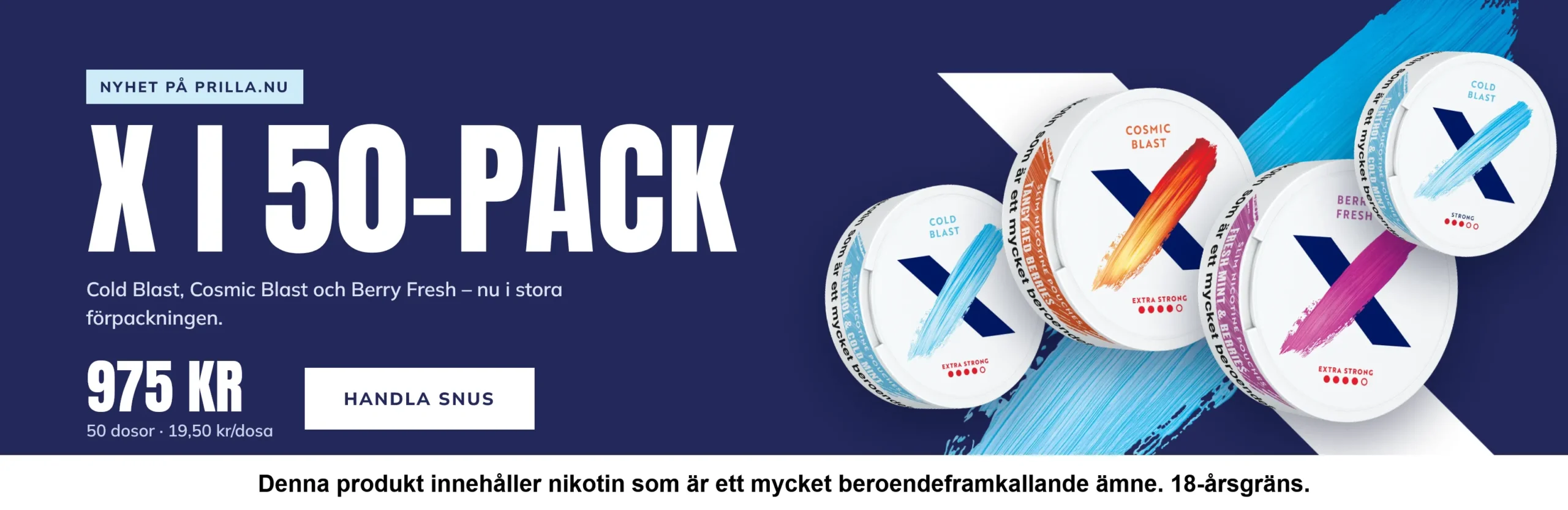 X snus från Skruf Snus prilla nu